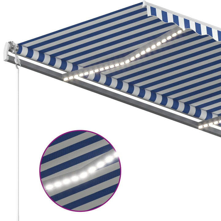 Copertină Retractabilă Manual Cu Led, , 4X3,5 M