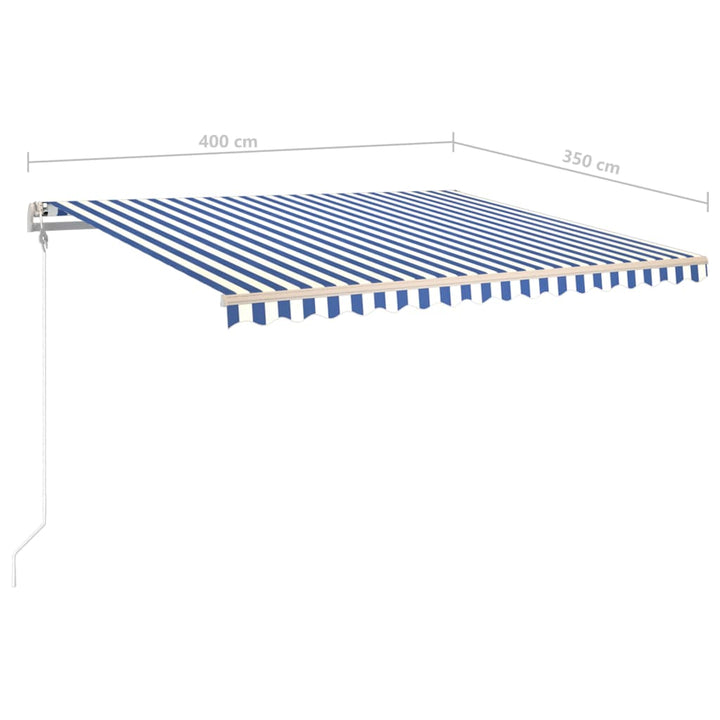 Copertină Retractabilă Manual Cu Led, , 4X3,5 M