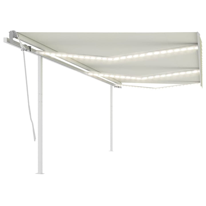 Copertină Retractabilă Manual Cu Led, , 4X3,5 M
