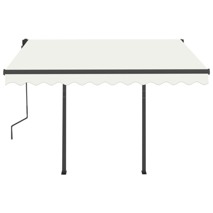 Copertină Retractabilă Manual Cu Stâlpi, , 3X2,5 M
