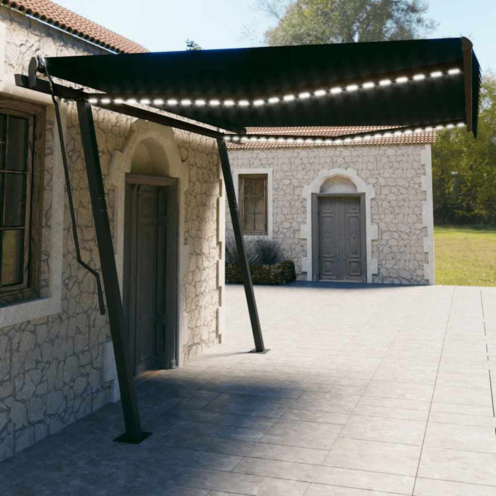 Copertină Automată Cu Senzor Vânt & Led, , 3,5X2,5 M