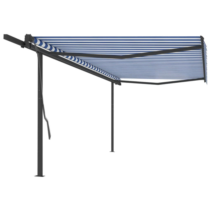 Copertină Retractabilă Manual Cu Stâlpi, , 3X2,5 M