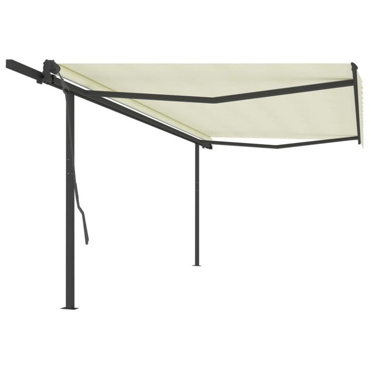 Copertină Retractabilă Manual Cu Stâlpi, , 3X2,5 M