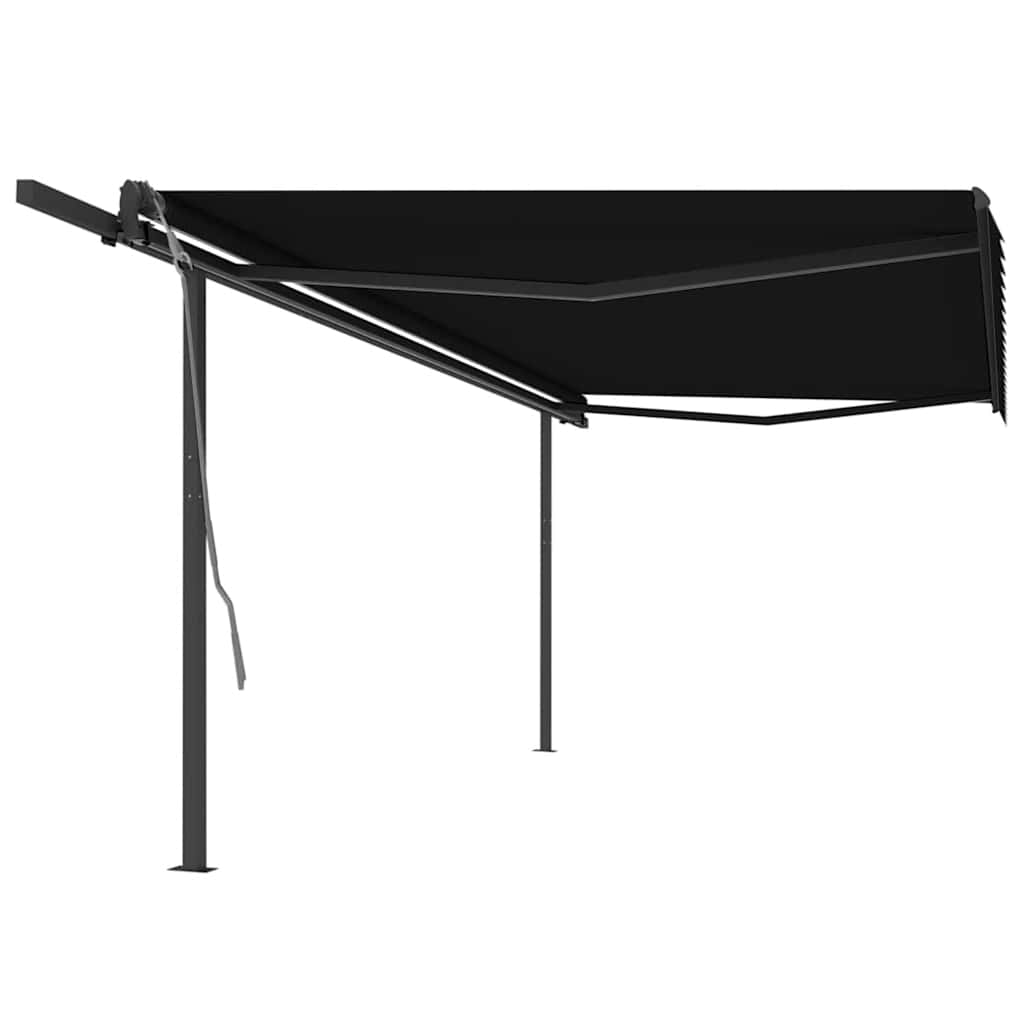 Copertină Retractabilă Manual Cu Stâlpi, , 3X2,5 M