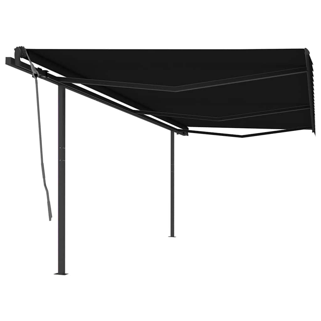 Copertină Retractabilă Manual Cu Stâlpi, , 3X2,5 M