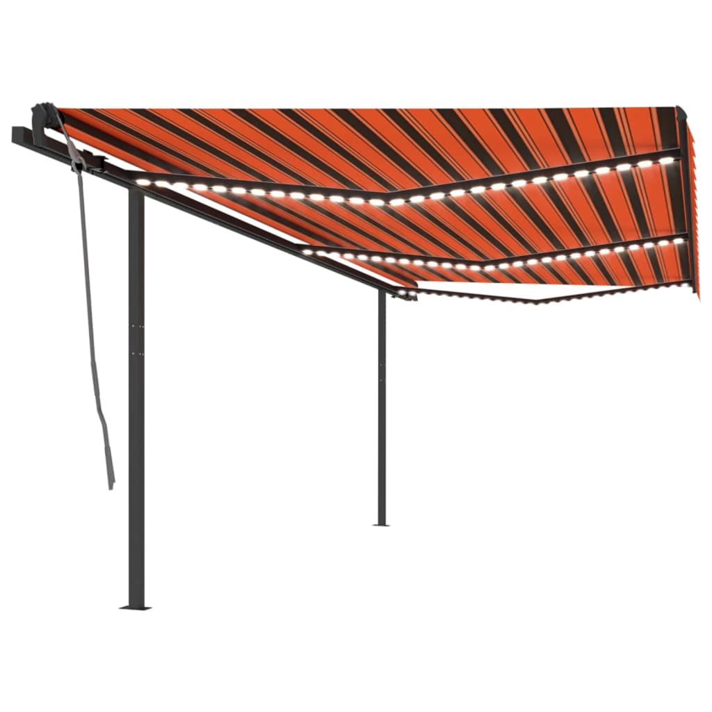 Copertină Automată Cu Senzor Vânt & Led, , 3,5X2,5 M