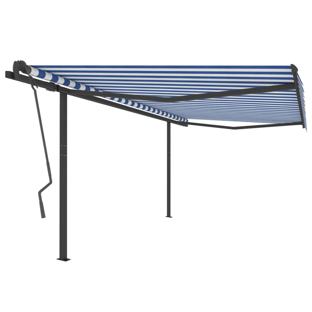 Copertină Retractabilă Manual Cu Stâlpi, , 3X2,5 M