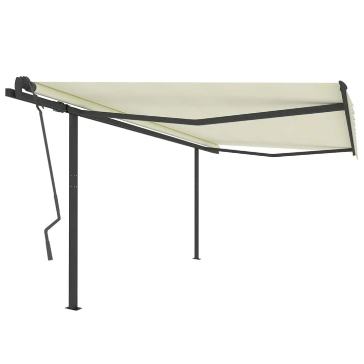 Copertină Retractabilă Manual Cu Stâlpi, , 3X2,5 M
