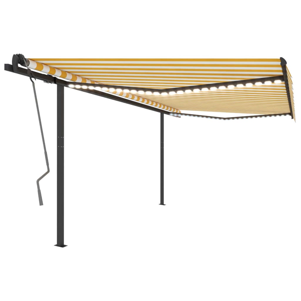 Copertină Automată Cu Senzor Vânt & Led, , 3,5X2,5 M