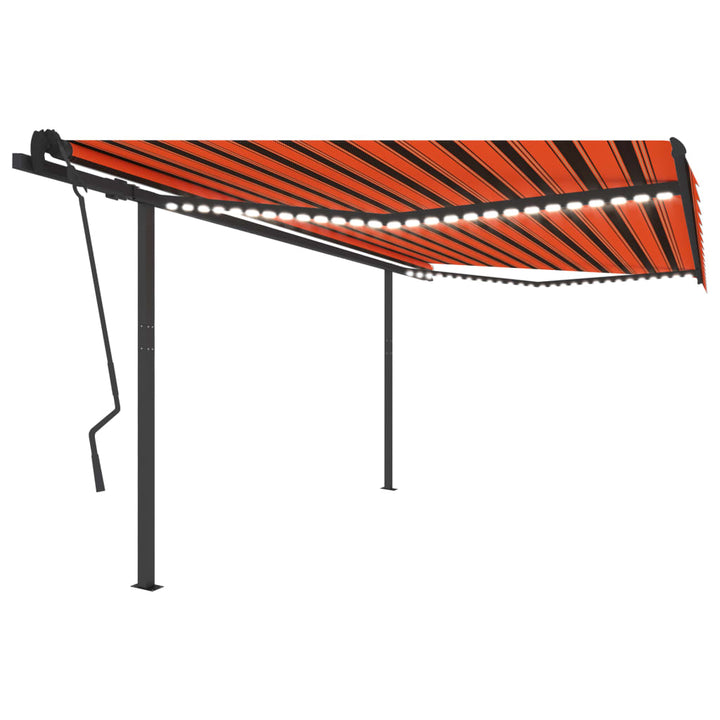 Copertină Automată Cu Senzor Vânt & Led, , 3,5X2,5 M