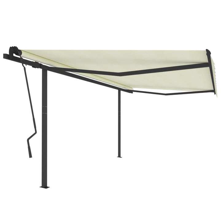 Copertină Retractabilă Manual Cu Stâlpi, , 3X2,5 M