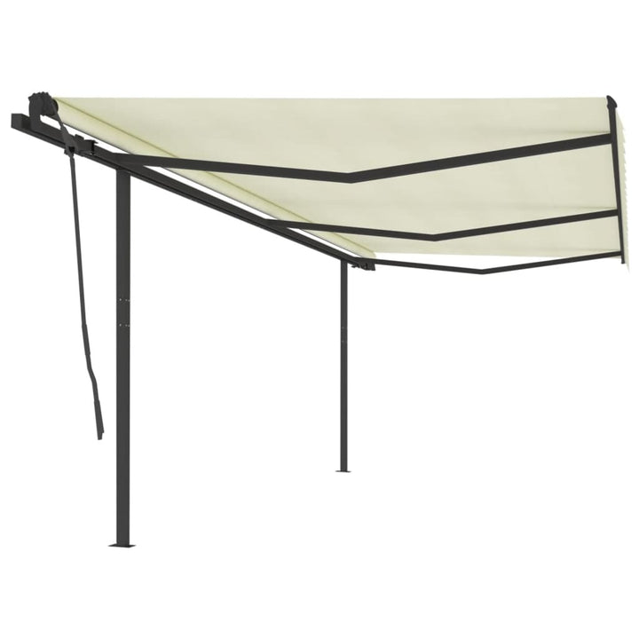 Copertină Retractabilă Manual Cu Stâlpi, , 3X2,5 M