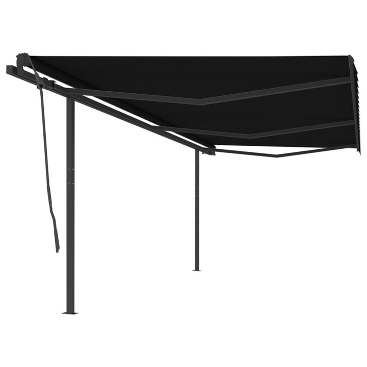 Copertină Retractabilă Manual Cu Stâlpi, , 3X2,5 M