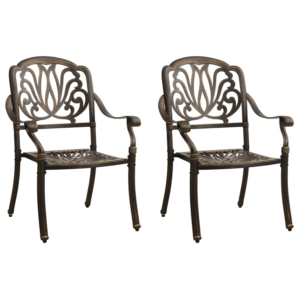 Set Mobilier Bistro, 3 Piese, , Aluminiu Turnat