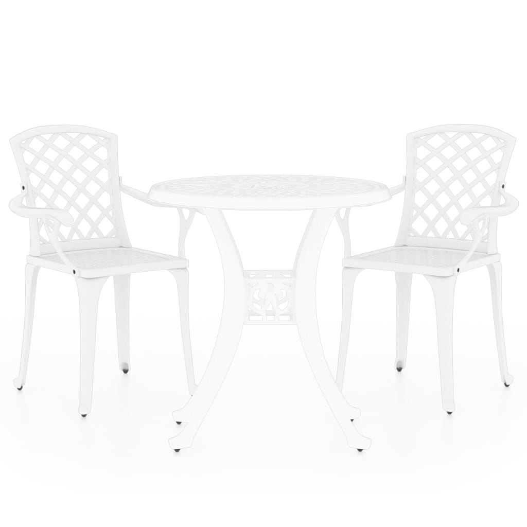 Set Mobilier Bistro, 3 Piese, , Aluminiu Turnat