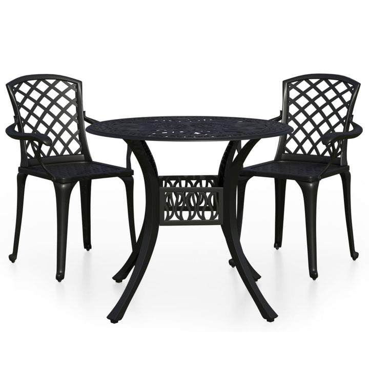 Set Mobilier Bistro, 3 Piese, , Aluminiu Turnat
