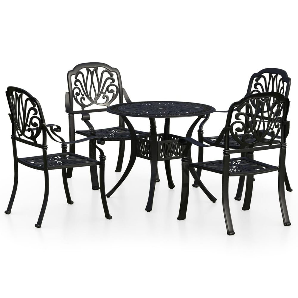Set Mobilier Bistro, 5 Piese, , Aluminiu Turnat