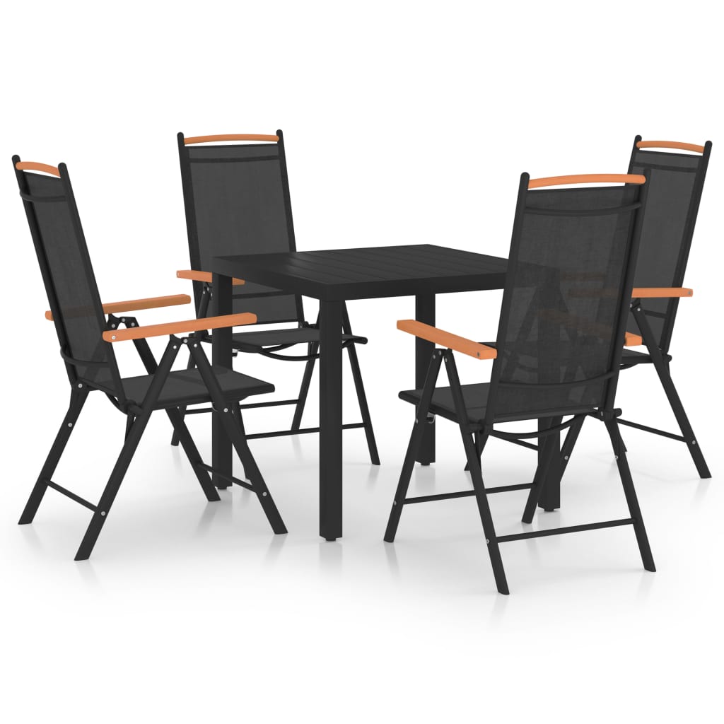 Set Mobilier De Grădină, 9 Piese, , Aluminiu