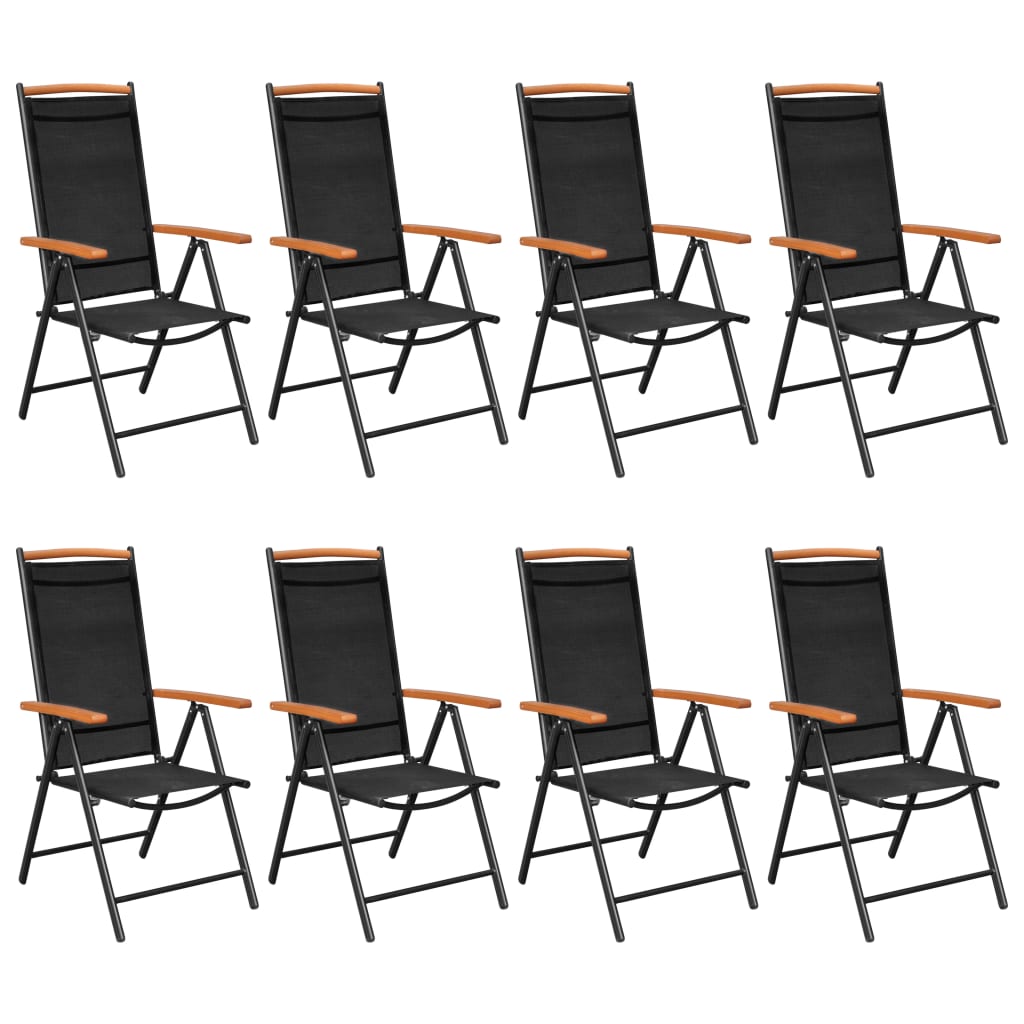 Set Mobilier De Grădină, 9 Piese, , Aluminiu