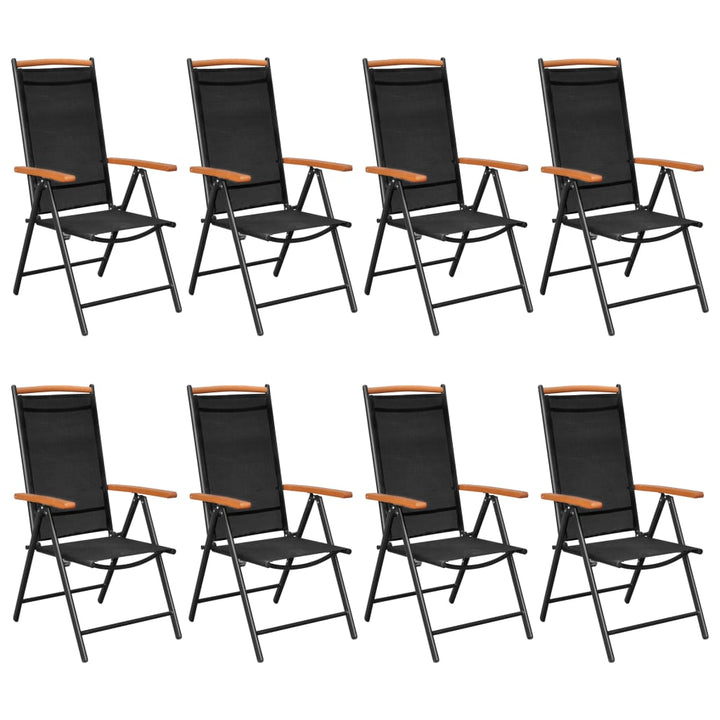 Set Mobilier De Grădină, 9 Piese, , Aluminiu