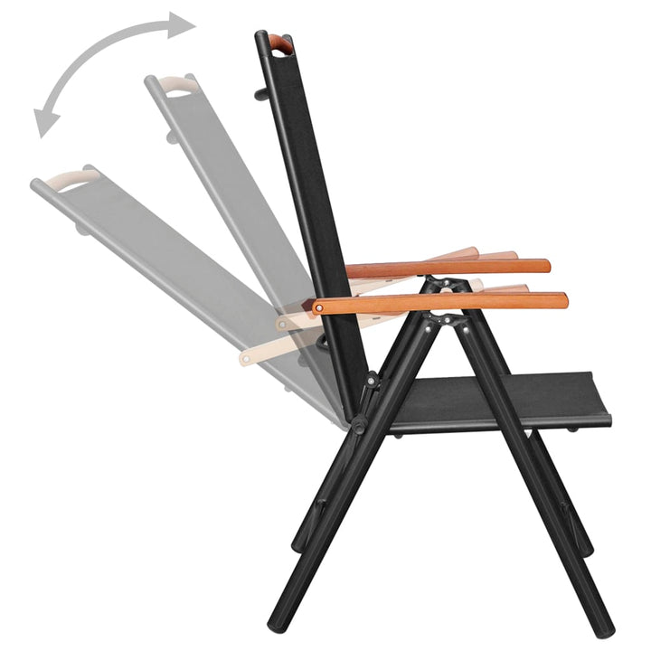 Set Mobilier De Grădină, 9 Piese, , Aluminiu