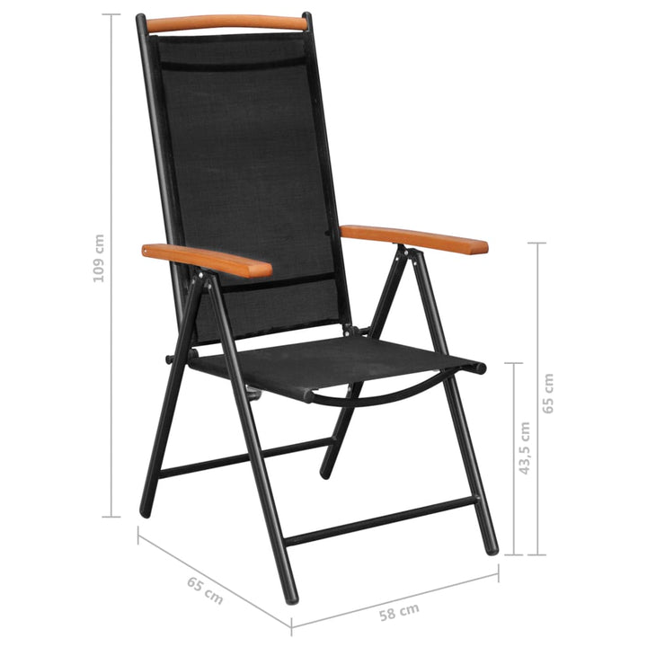 Set Mobilier De Grădină, 9 Piese, , Aluminiu