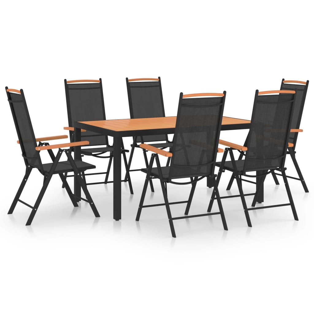Set Mobilier De Grădină, 9 Piese, , Aluminiu