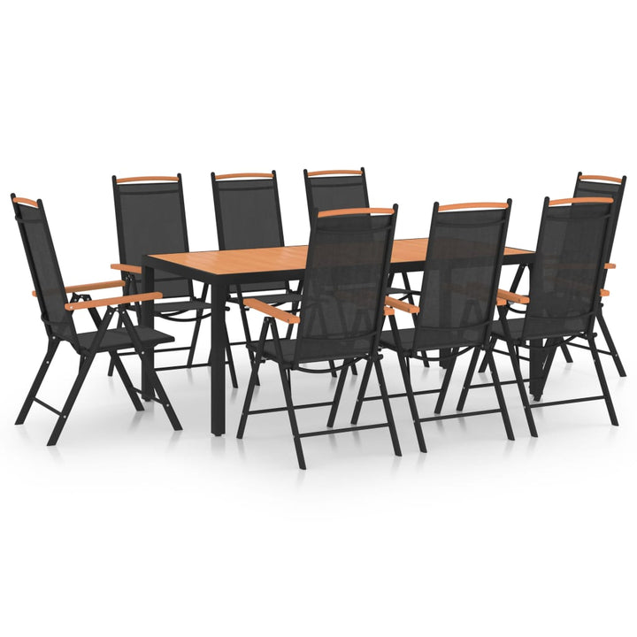 Set Mobilier De Grădină, 9 Piese, , Aluminiu