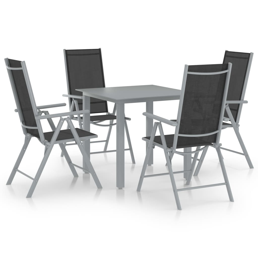 Set Mobilier De Grădină, 7 Piese, , Aluminiu