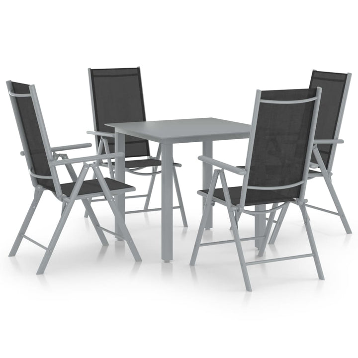 Set Mobilier De Grădină, 7 Piese, , Aluminiu