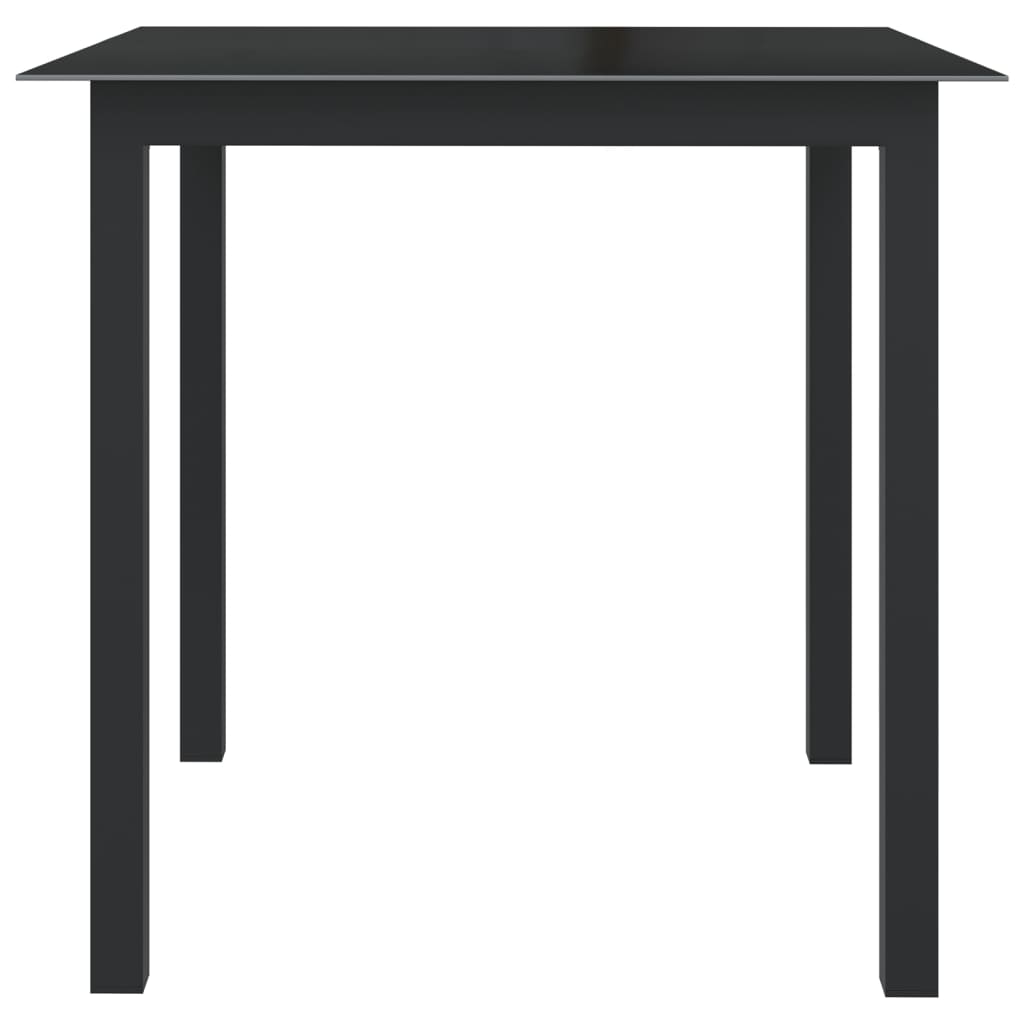 Set Mobilier De Grădină, 5 Piese, Antracit, Aluminiu