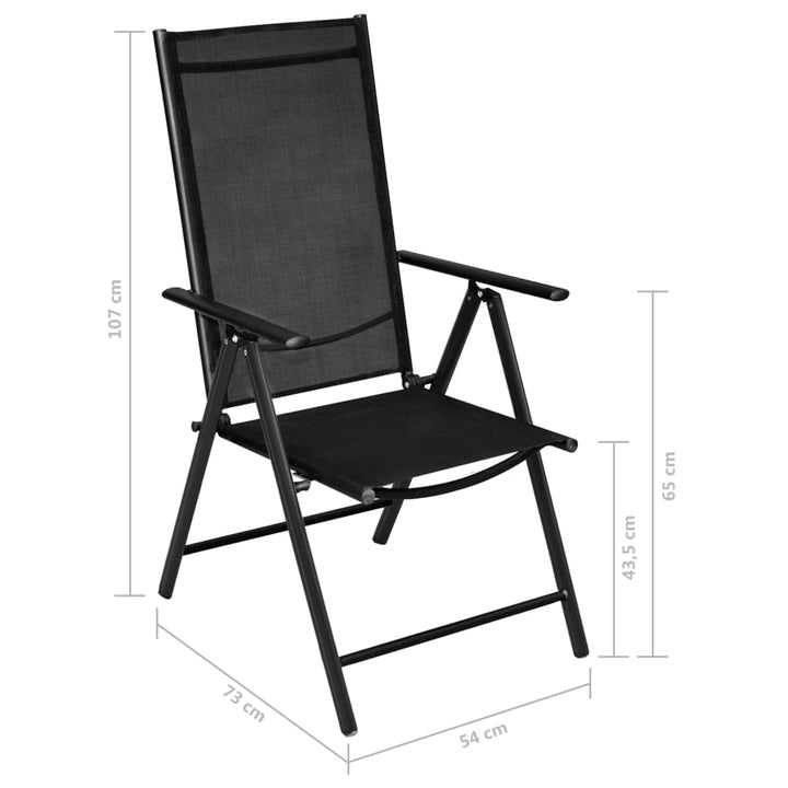 Set Mobilier De Grădină, 7 Piese, , Aluminiu