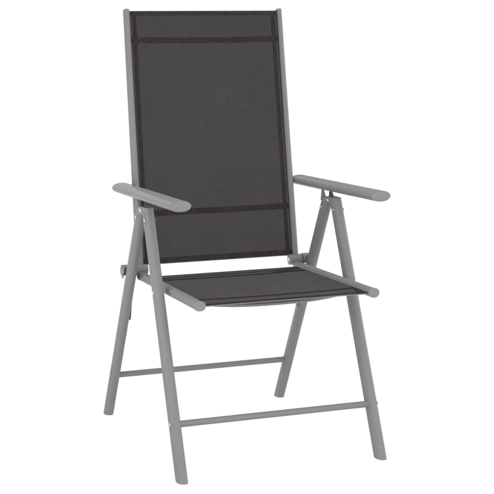 Set Mobilier De Grădină, 10 Piese, Negru Și