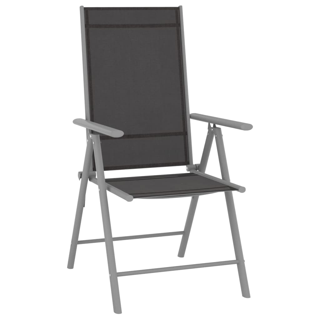 Set Mobilier De Grădină, 10 Piese, Negru Și