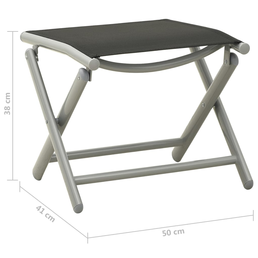 Set Mobilier De Grădină, 10 Piese, Negru Și