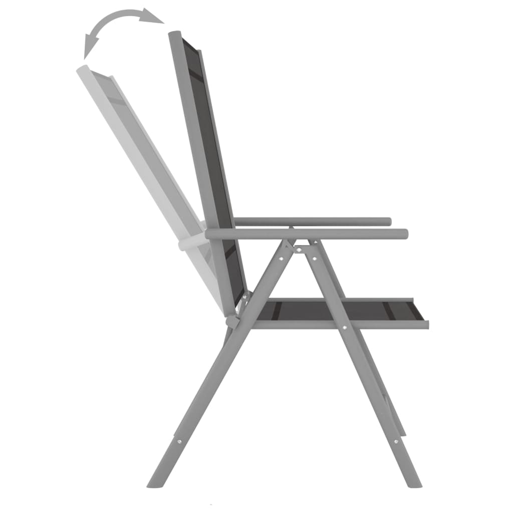 Set Mobilier De Grădină, 10 Piese, Negru Și