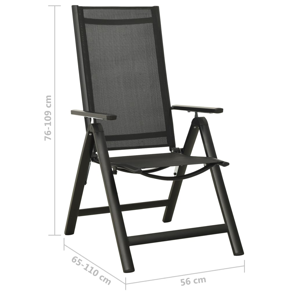 Set Mobilier Bistro, 3 Piese, Negru Și Antracit