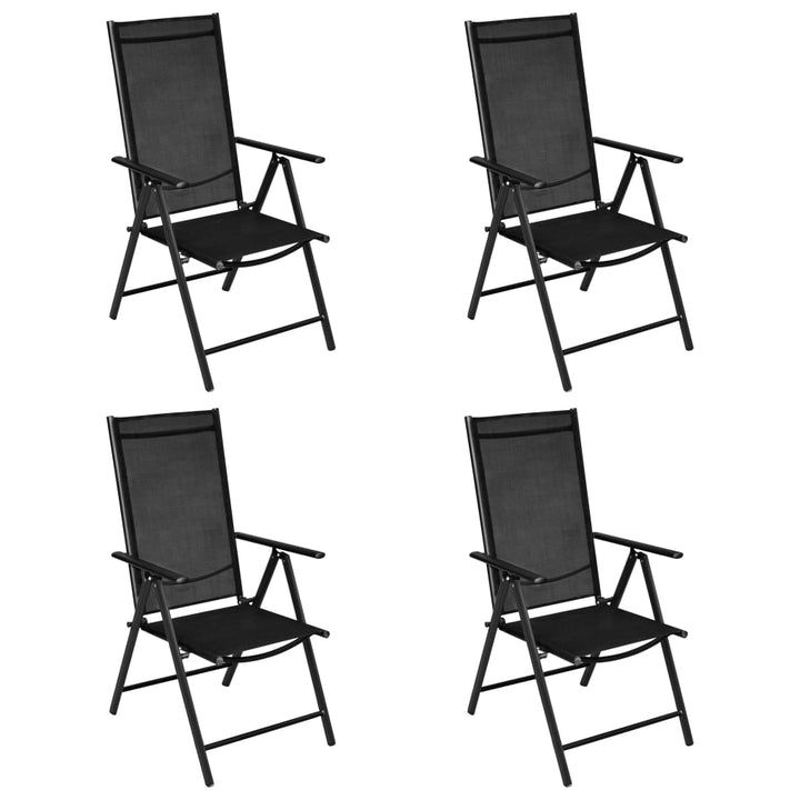 Set Mobilier De Exterior, 5 Piese, , Aluminiu Și Textilenă
