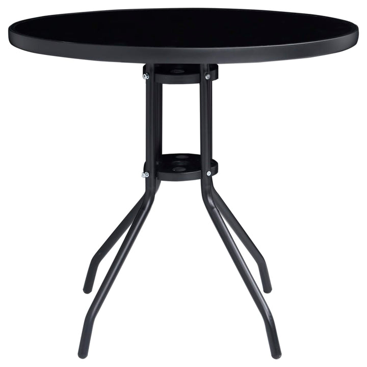 Set Mobilier Bistro, 5 Piese, Negru Și Antracit