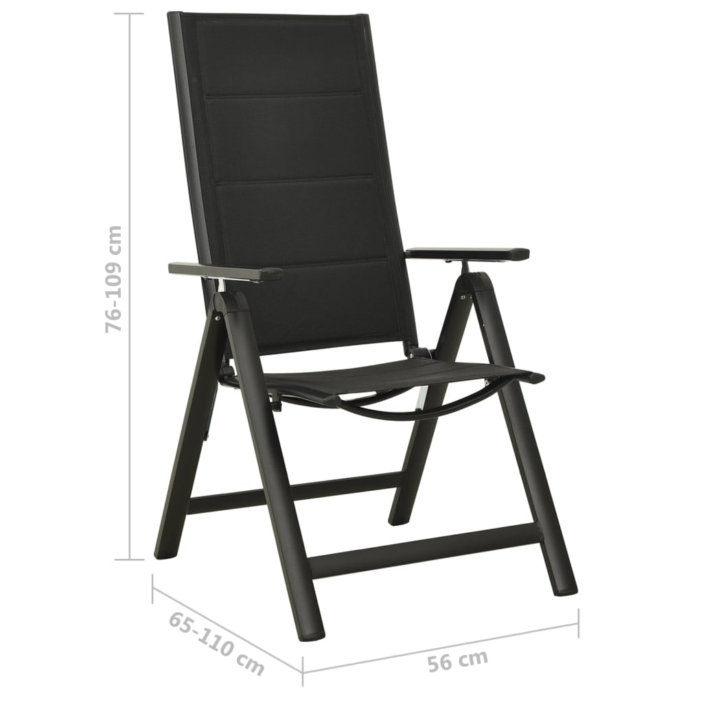 Set Mobilier Bistro, 5 Piese, Negru Și Antracit