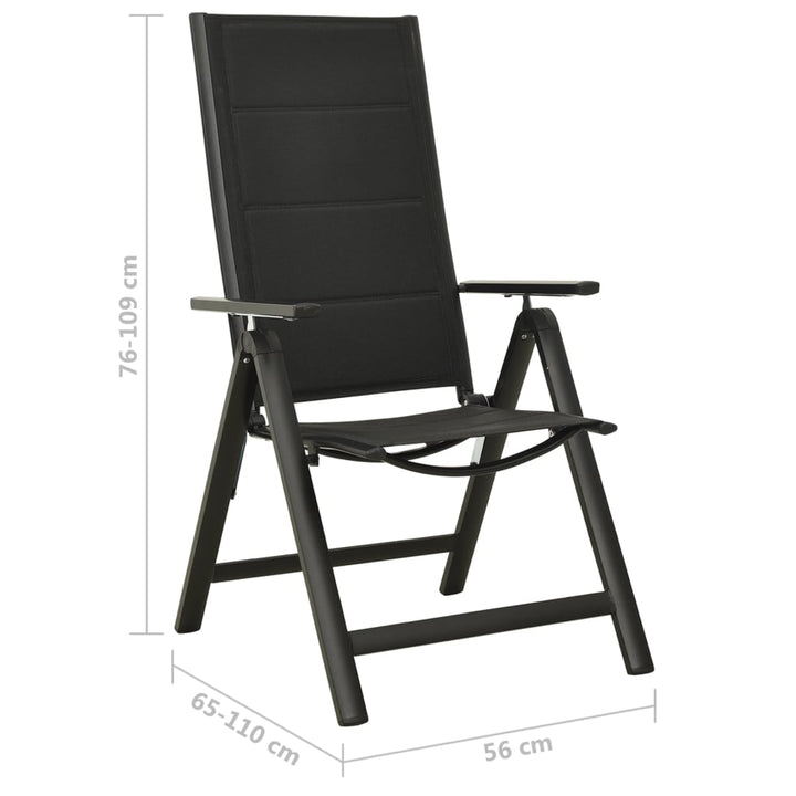 Set Mobilier Bistro, 5 Piese, Negru Și Antracit