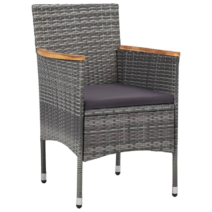 Set Mobilier De Grădină, 7 Piese, , Poliratan