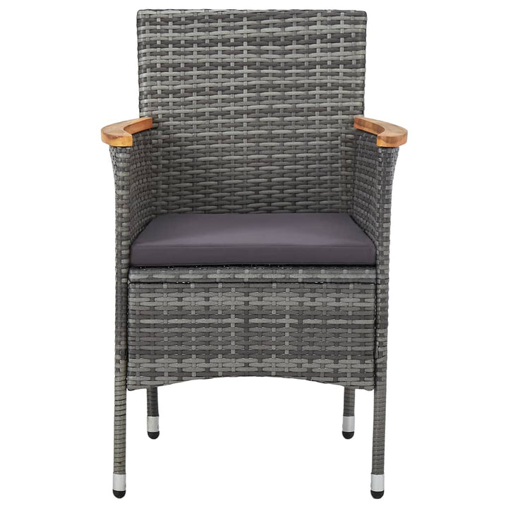 Set Mobilier De Grădină, 7 Piese, , Poliratan