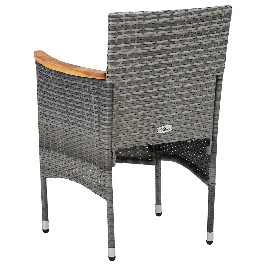 Set Mobilier De Grădină, 7 Piese, , Poliratan