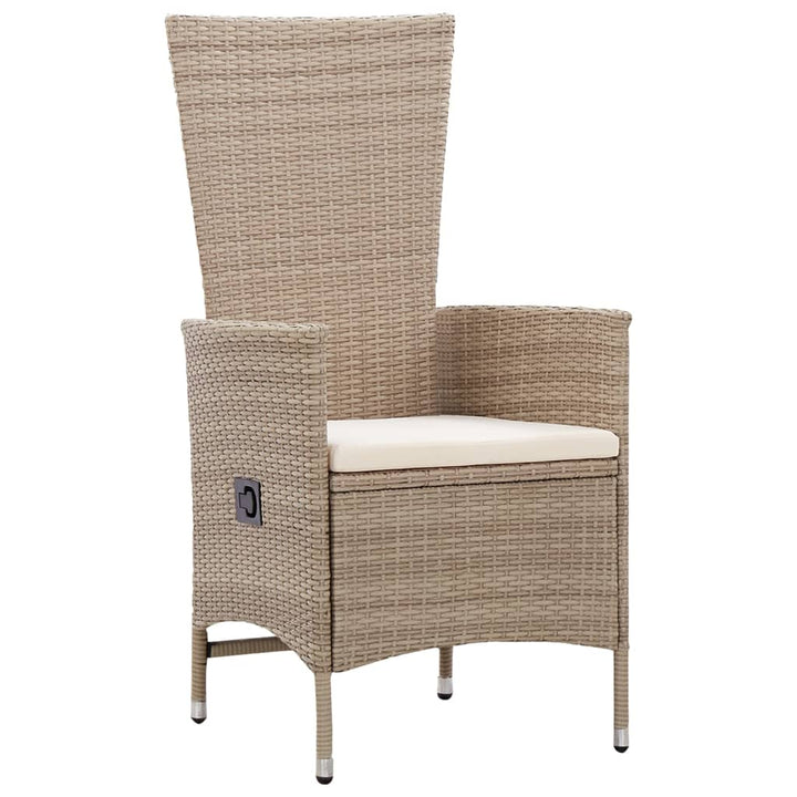 Set Mobilier De Grădină, 7 Piese, , Poliratan