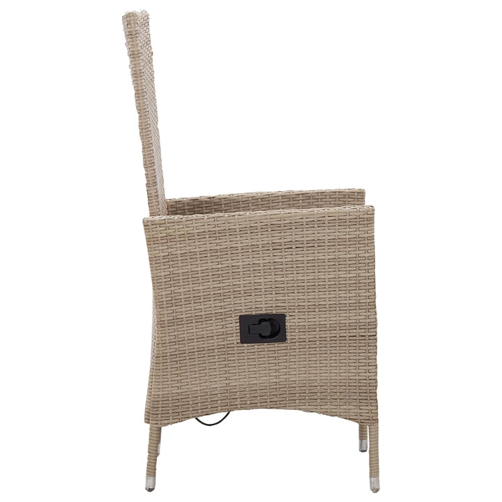 Set Mobilier De Grădină, 7 Piese, , Poliratan