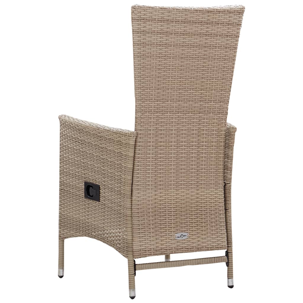 Set Mobilier De Grădină, 7 Piese, , Poliratan