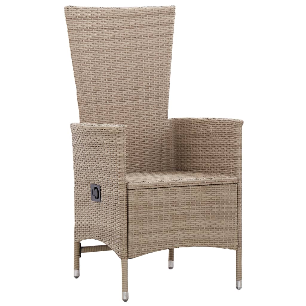 Set Mobilier De Grădină, 7 Piese, , Poliratan
