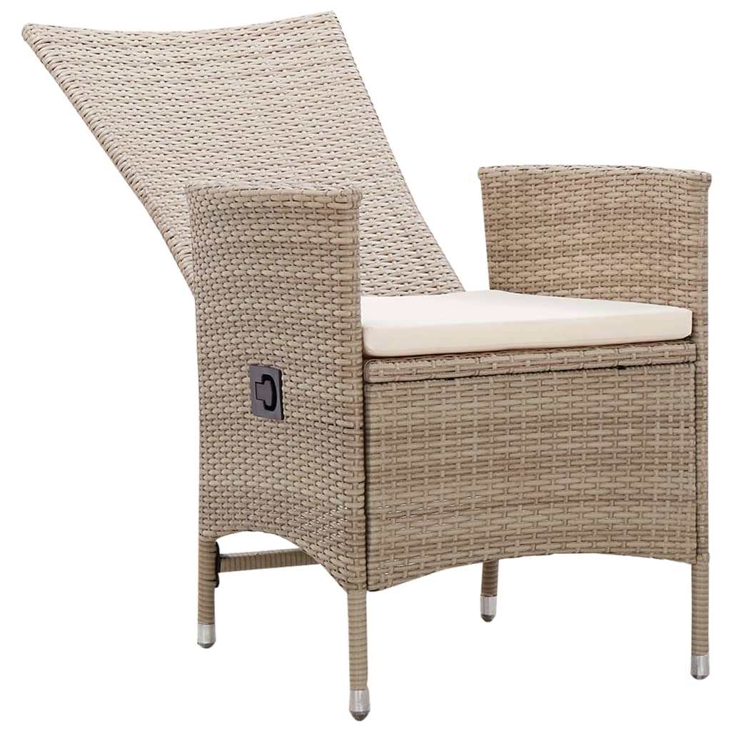 Set Mobilier De Grădină, 7 Piese, , Poliratan