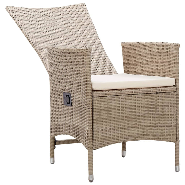 Set Mobilier De Grădină, 7 Piese, , Poliratan